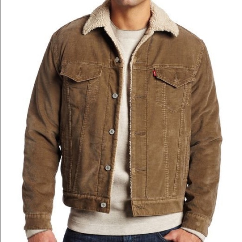 Levi’s Men’s Corduroy Sherpa Trucker Jacket
